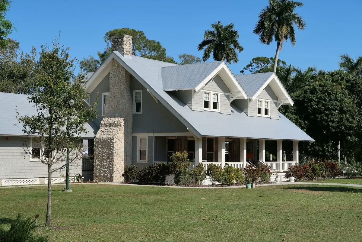 Florida home exterior with multiple windows